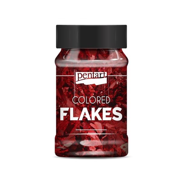 COLORED FOIL FLAKES RED 1G