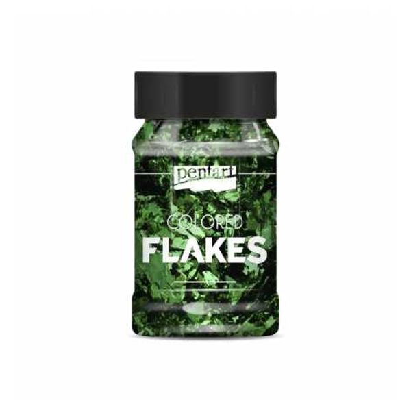 COLORED FOIL FLAKES GREEN 1G