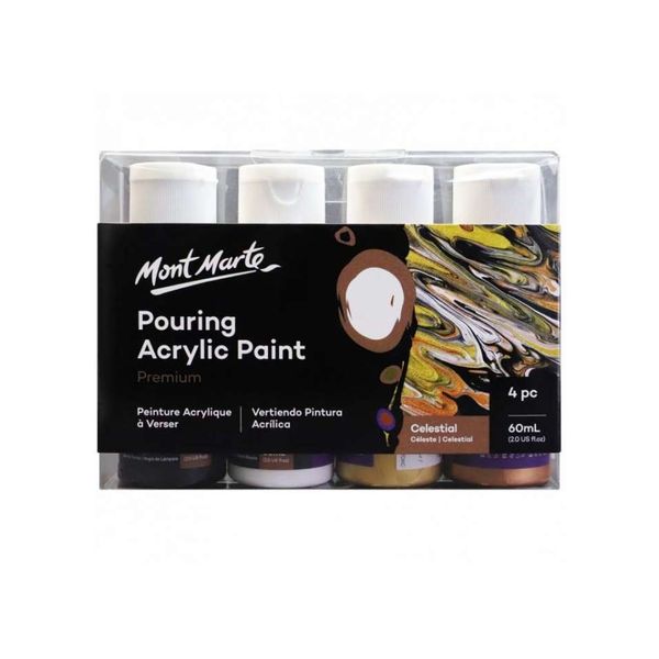 MM Pouring Acrylic 60ml 4pc  Celestial