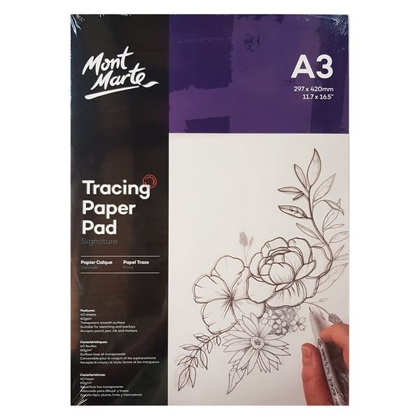 MM Tracing Paper Pad 60gsm 40 sheet A3