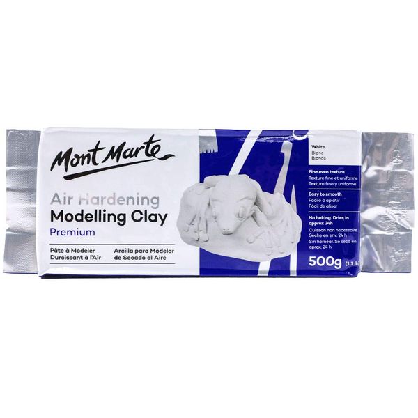 MM Air Hardening Modelling Clay  White 500gms
