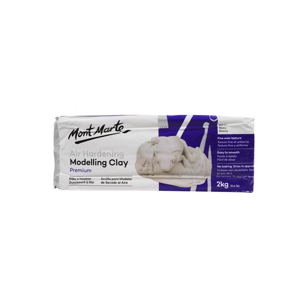 MM Air Hardening Modelling Clay  White 2kgs