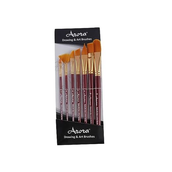 Synthetic Mix Paint Brush Set of 7pc