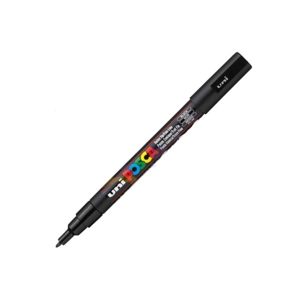Uni Ball Posca Pen Fine Bullet Tip 13mm PC3M  Black