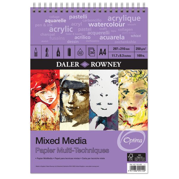 DalerRowney Mixed Media Spiral Pad A5