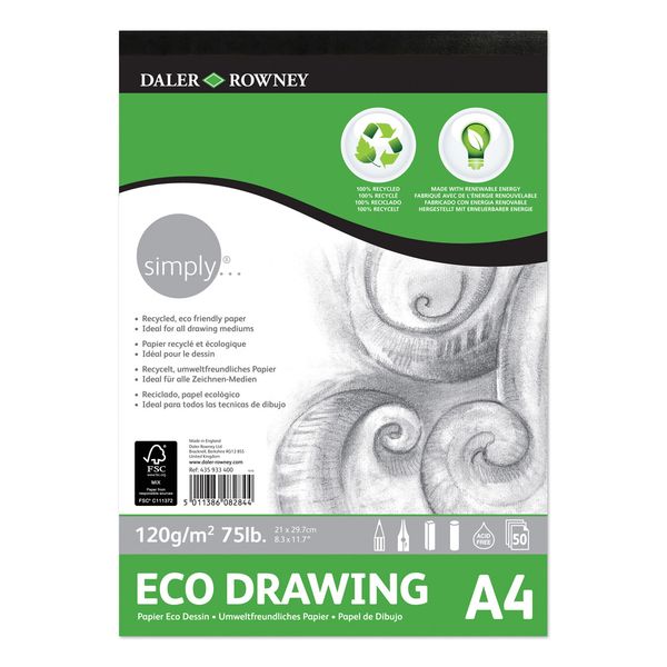 DalerRowney Simply Eco Drawing Pad  A4