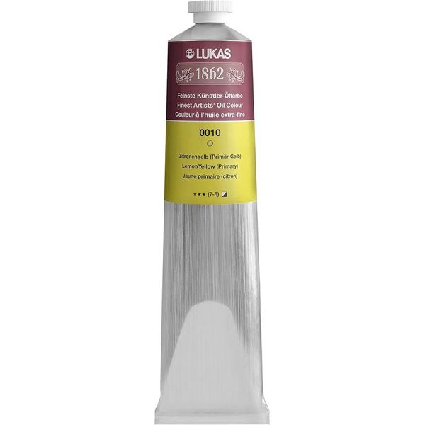 LUKAS 1862 OIL 200ML LEMON YELLOW (PRIMARY)