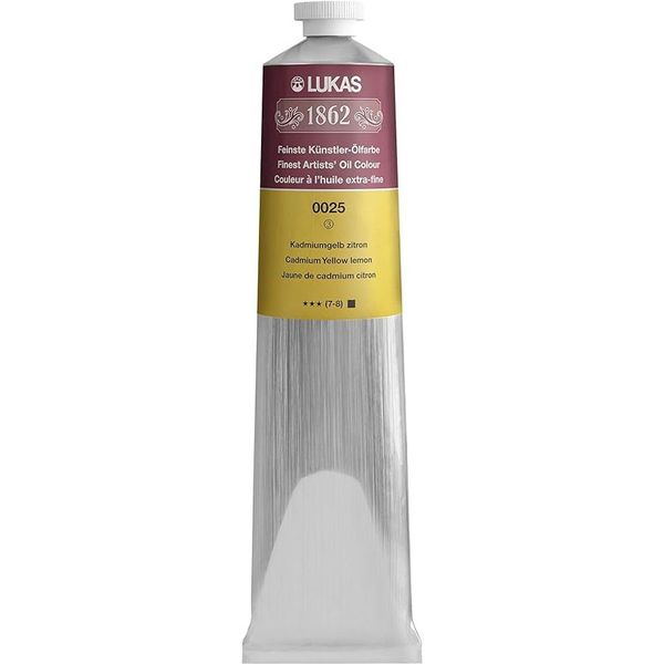 LUKAS 1862 OIL 200ML CADMIUM YELLOW LEMON