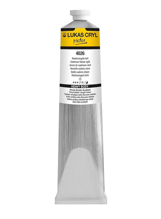 LUKAS CRYL PASTOS 200ML CADMIUM YELLOW LIGHT