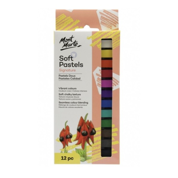 Mont Marte Soft Pastels - Colour 12pc