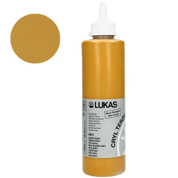 LUKAS CRYL TERZIA 500ML YELLOW OCHRE