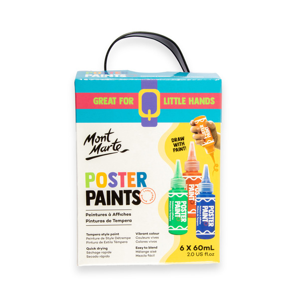 Mont Marte Kids Poster Paint Set 6pc x 60ml