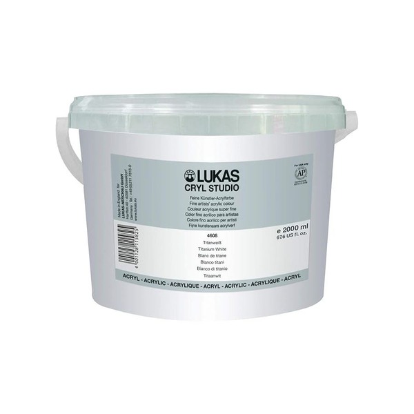 LUKAS CRYL STUDIO 2LTR TITANIUM WHITE