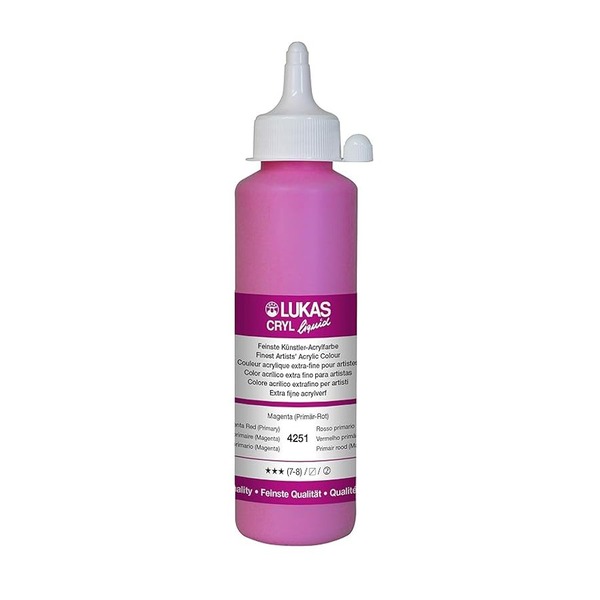 LUKAS CRYL LIQUID 250ML MAGENTA (PRIMARY)