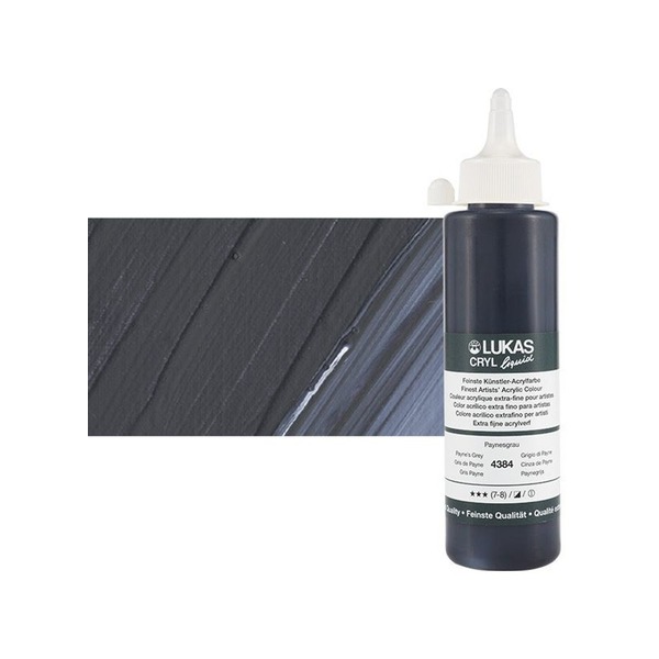 LUKAS CRYL LIQUID 250ML PAYNES GREY