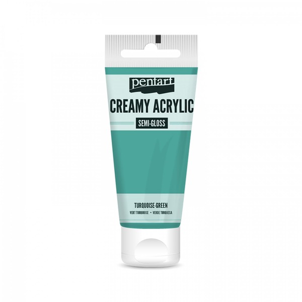 Creamy Acrylic Paint 200ml semi gloss Turquoise Green