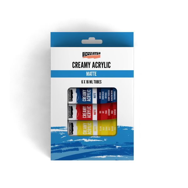 Creamy Acrylic Paint Matte set 6 colors x 16 ml / tube