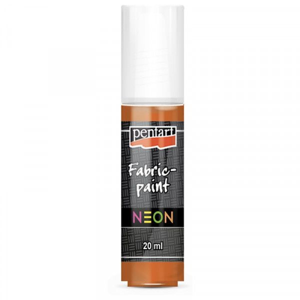 Fabric Paint 20ml Neon Orange