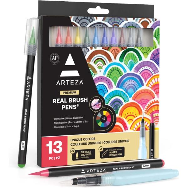 Real Brush Pens - Set of 12