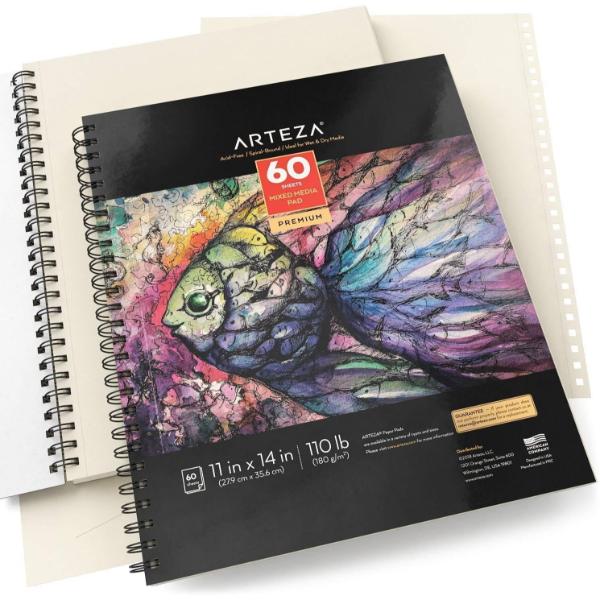 Mixed Media Pad, 11" x 14", 60 Sheets - Pack of 2