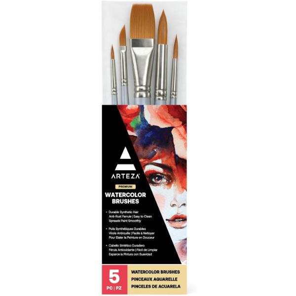 Watercolor Brushes - Set of 5