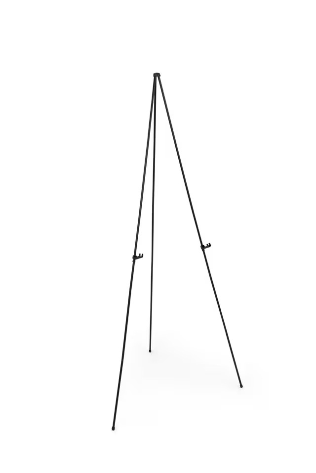 Easy Folding Display Easel, 63 inch, Black, 1 pack