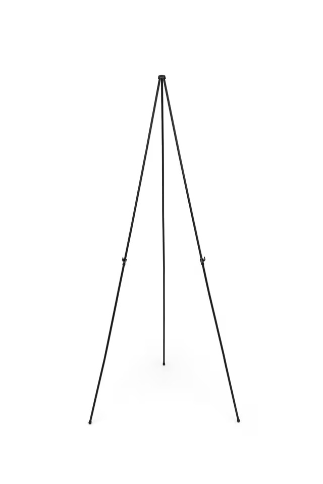 Easy Folding Display Easel, 63 inch, Black, 1 pack