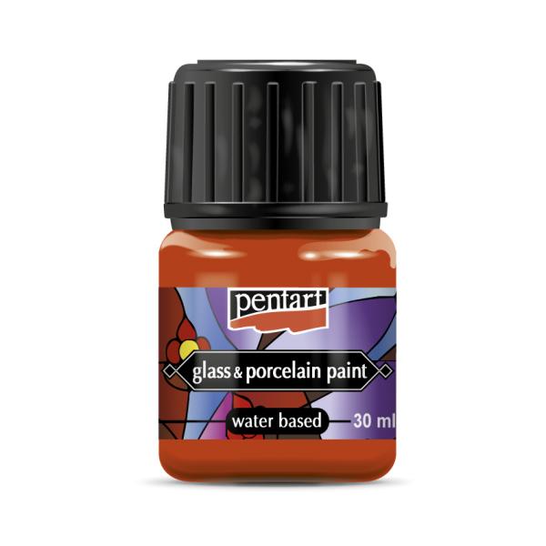 GLASS & PORCELAIN PAINT 30ML ORANGE