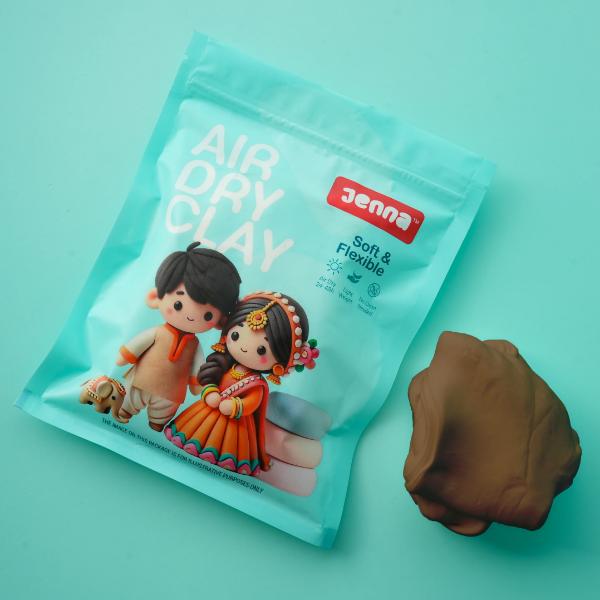 Jenna Air Dry Clay - Brown 300g