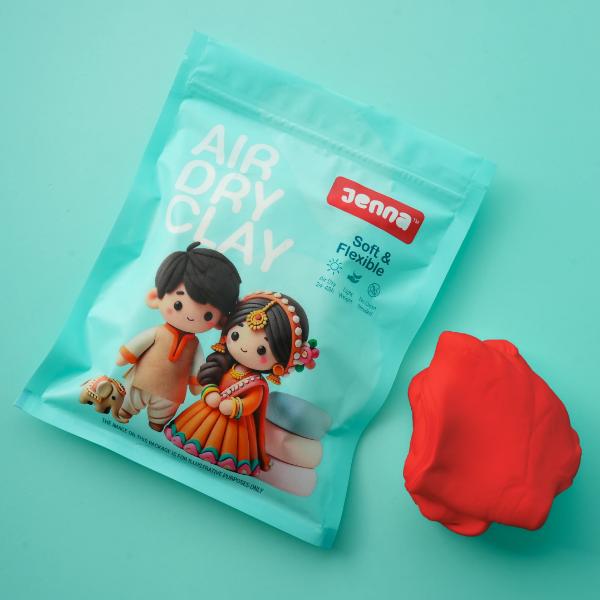 Jenna Air Dry Clay - Red 300g