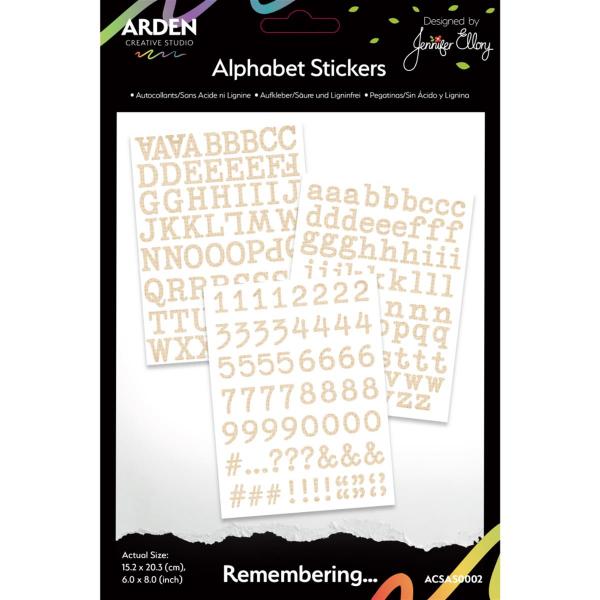 Remembering... Alphabet Stickers